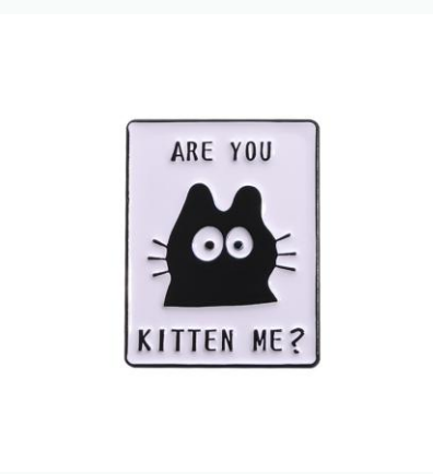 Are You Kitten Me Enamel Pin
