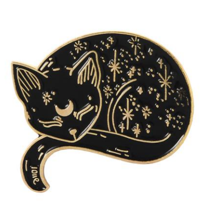 Moon Kitty Enamel Pin